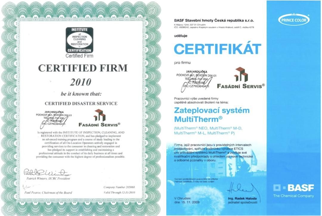 Certifikace 